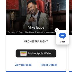 Mike Epps Comedy Show 2 Tickets