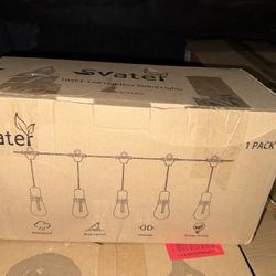 Svater Outdoor String Lights Led 105FT, Warm White 2700K
