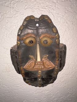 Hand-PaintedFolk Art Mask