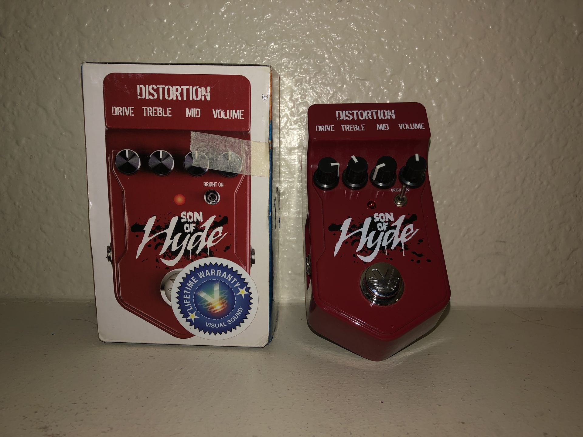 Visual sound son of hyde distortion guitar effects pedal