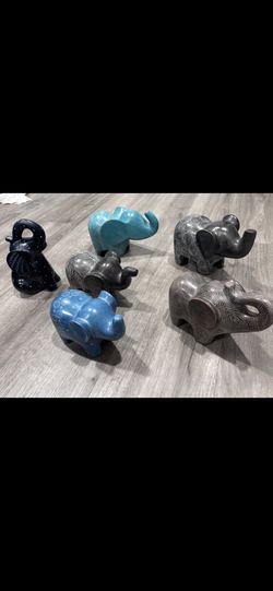 AFRIKIKO SoapStone Elephants