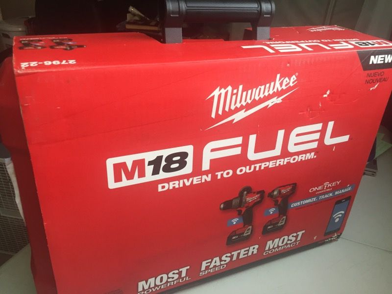 Milwaukee New M18 FUEL KIT ONE KEY ( BLUETOOTH ) Kit Nuevo De Dos Herramientas Con Bluetooth