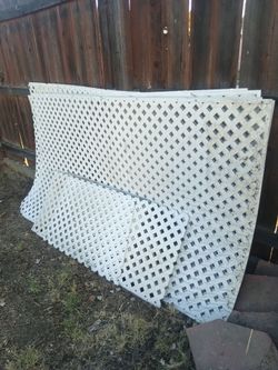 Lattice white panels 4x8