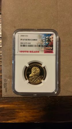 2004 $1  Sacagawea PF 67 ULTRA CAMEO