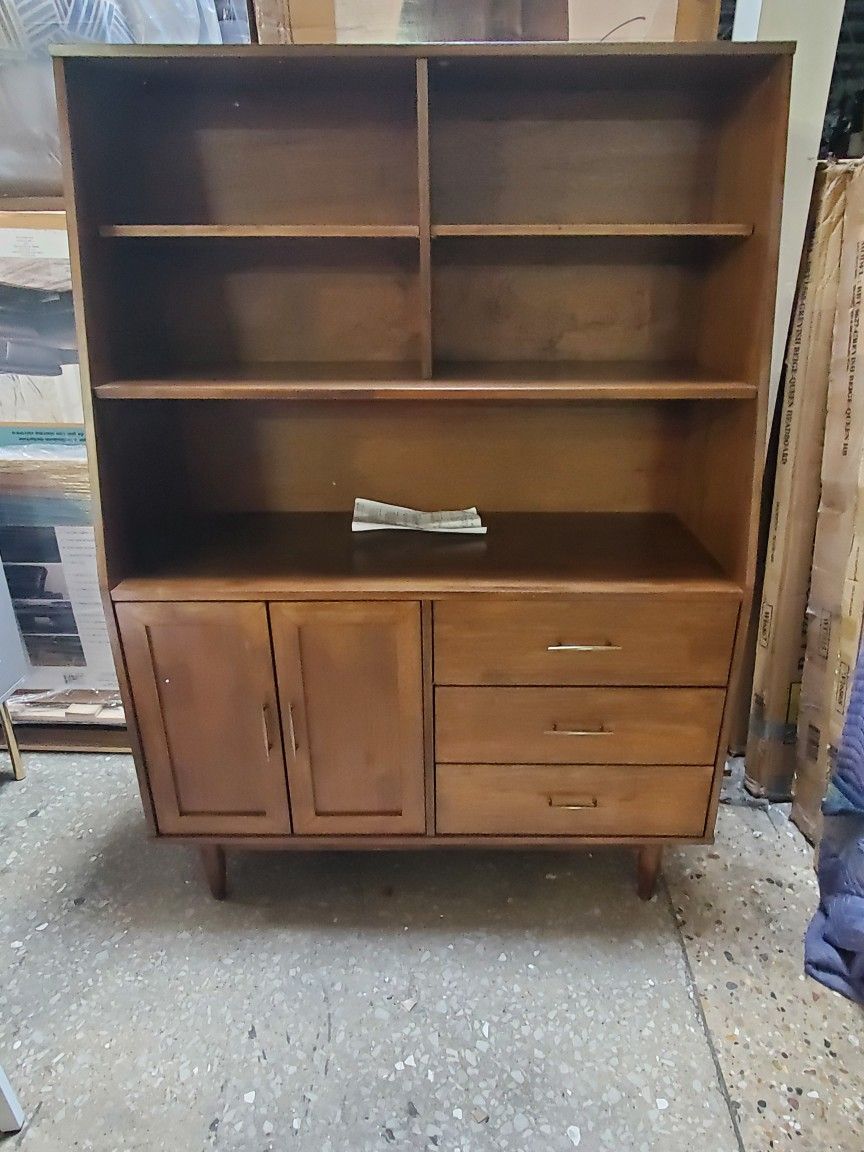 Danish Highboy Buffet Autumn Oak