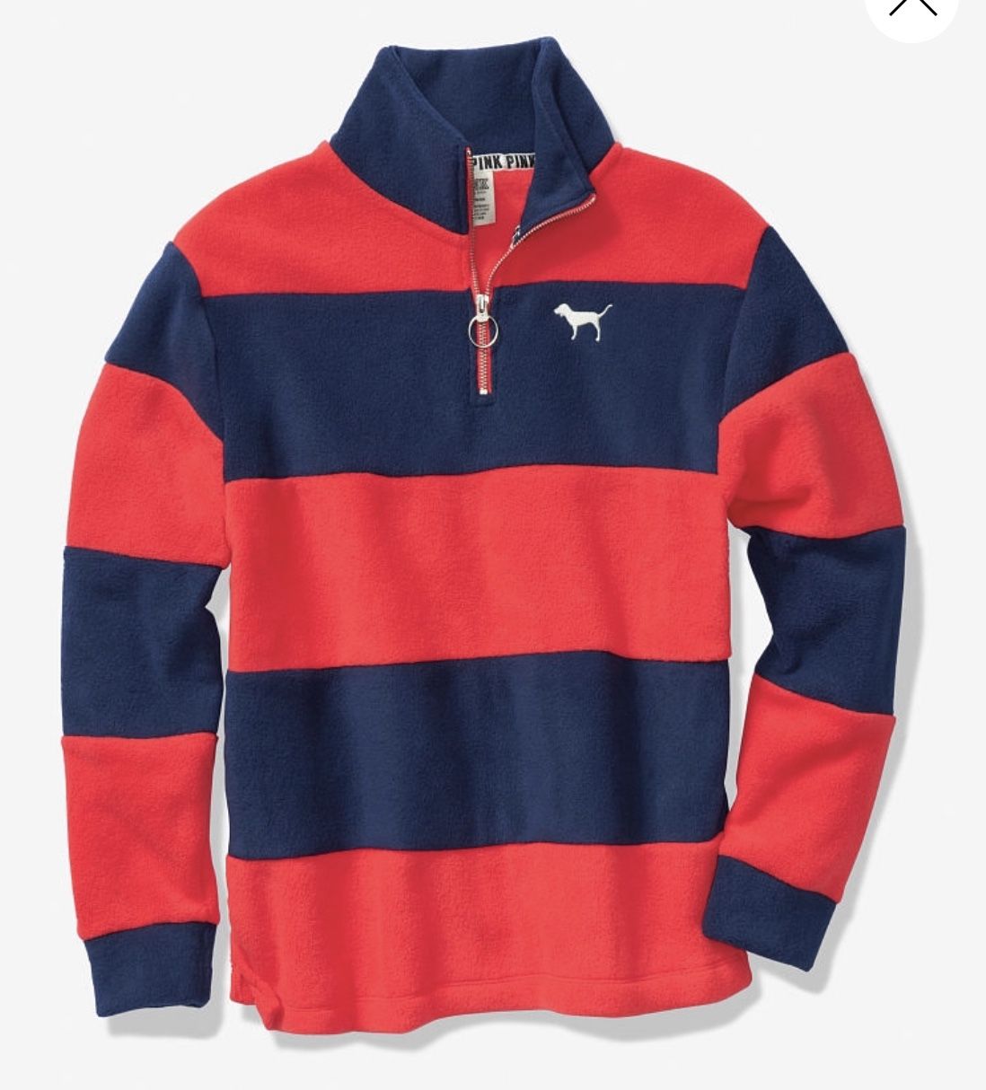 Victorias secret pink polar fleece sweatshirt s m l