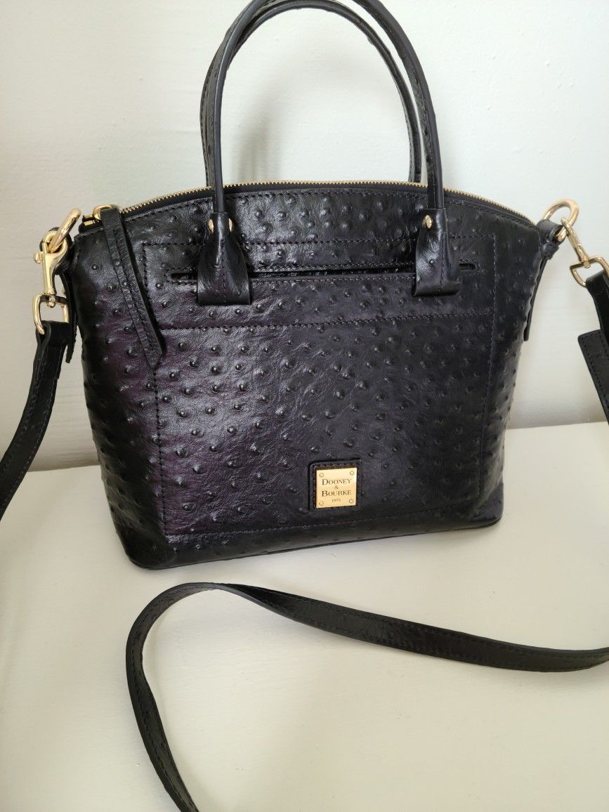 Dooney & Bourke Domed Ostrich Satchel