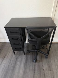 Small desk and chair