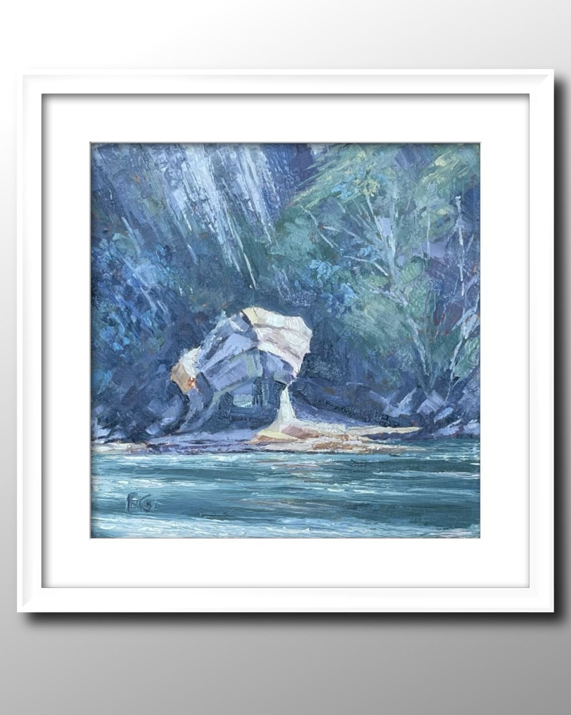 Mushroom Rock Original Oil Painting