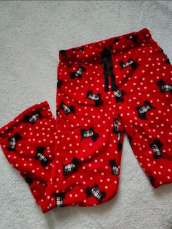 ✅️ Red Polka Dots Puppy Print Pajama Bottom• Size S• Cozy/Loose Fit• Unused-Great Condition• $10firm