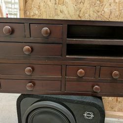 Wood Drawers and organizer 