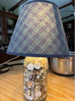 Antique Buttons Lamp