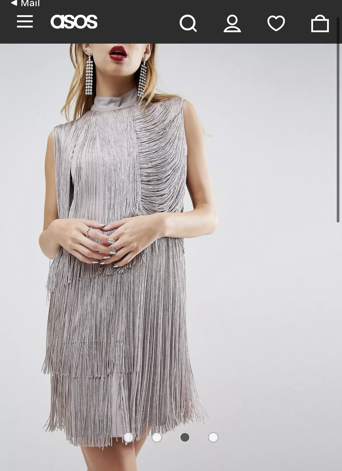 ASOS Fringe Mini Dress