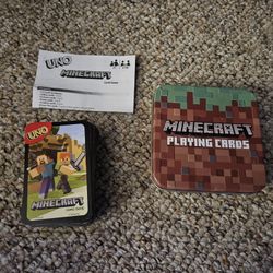 Minecraft Uno And Playing Cards