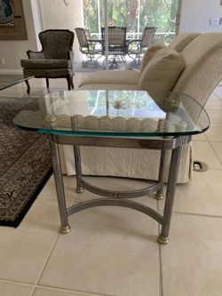 Glass Side Table