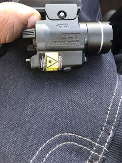 Laser with flashlight