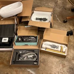 2 above the counter sinks and 4 faucets 