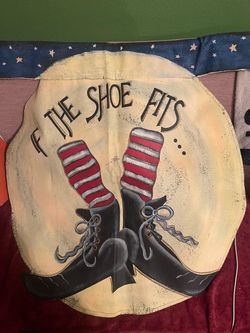 If The Shoe Fits Witch Halloween Flag