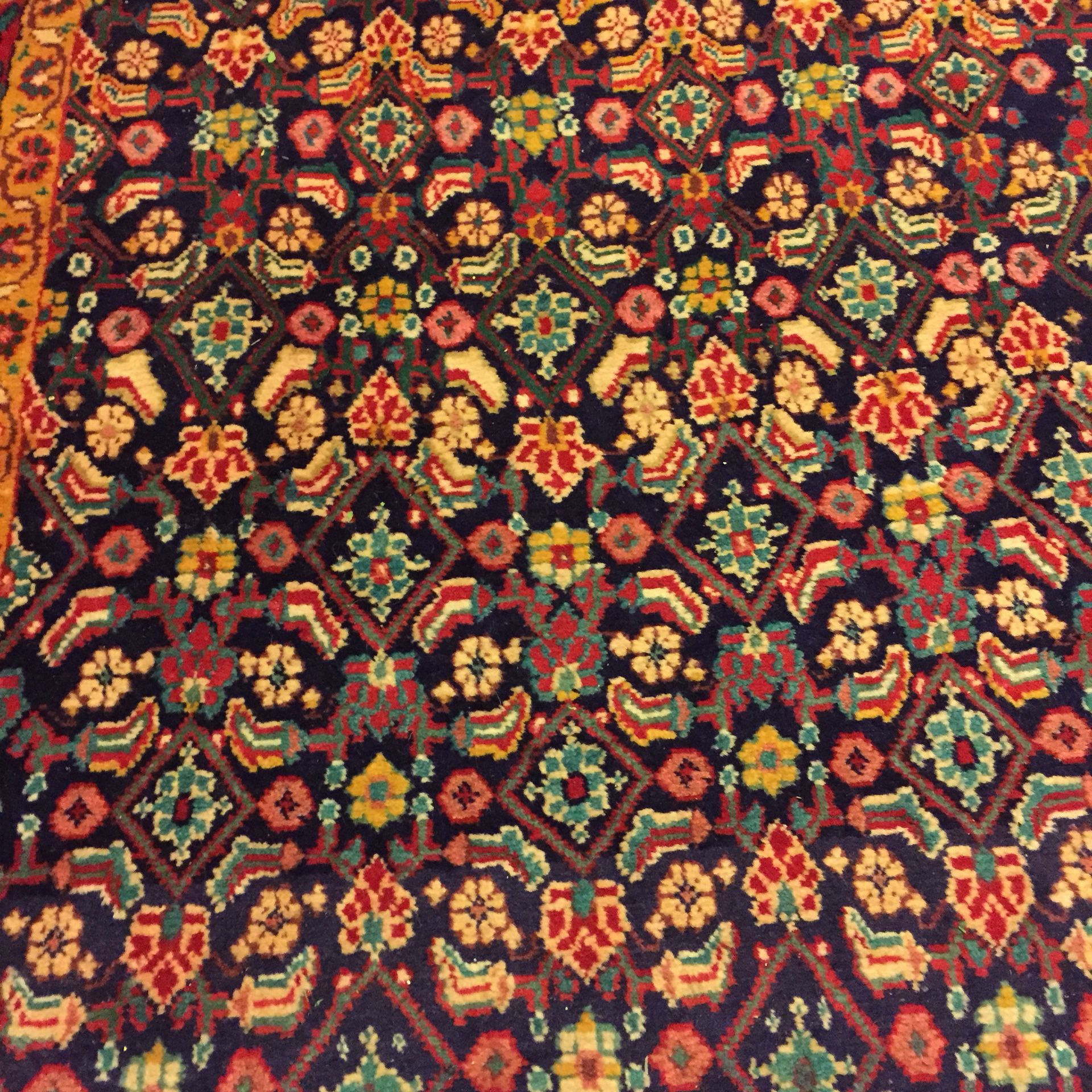 Gorgeous genuine persian rug Hamadan mahali runner