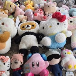 Plush Anime Figure Bundle