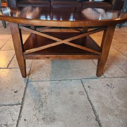 Basset Solid Woo Coffee Table  38" Round 18" Tall