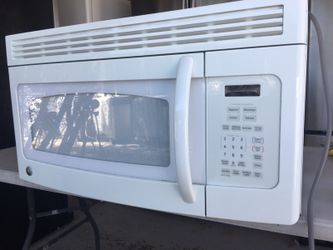 Microwave ge white color over the range