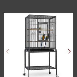 YINTATECH 53-inch Bird Cage for Cockatiels, Parakeets, Parrots, Lovebirds, Canaries, Finch, Pigeons, Parrotlet - Solid, Durable, Spacious, Easy to Cle