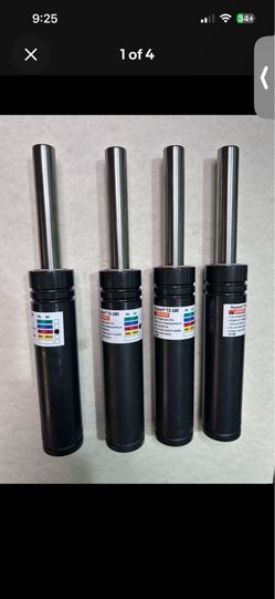 Hyson T2-180 Gas Cylinder Single-Acting 2610 psi 180 bar Nitrogen Gas (Lot of 4)