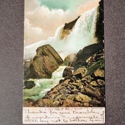 1910 Rock of Ages Niagara Falls New York Antique Collectible posted Postcard A-1