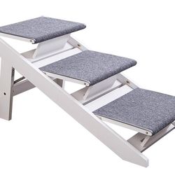 Two-in-1 Portable Folding Pet Ramp Dog Stairs