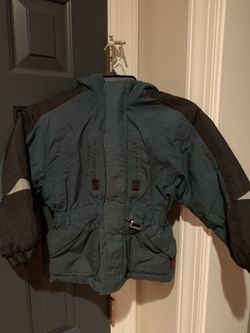 Boy size 5/6 green coat