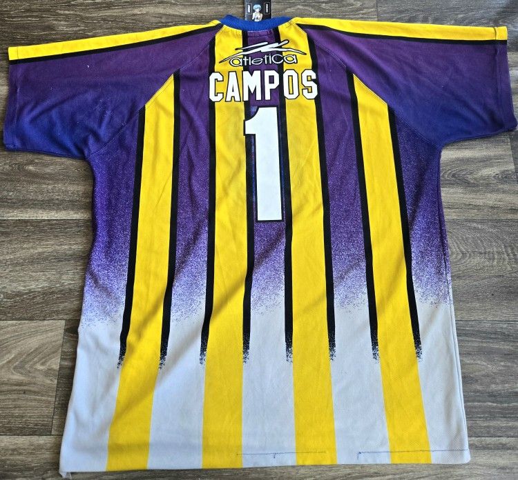 Atletica Mexico Seleccion 1999 Jorge Campos Goalkeeper Soccer Futbol Jersey XL