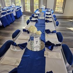 Royal Blue Chair Covers (Spandex - Fitted).