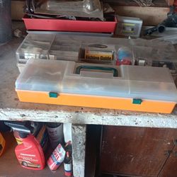 There's One Fishing Pole And Then There's Another Reel In The Other Box And Then A Couple Other Things In There 35 Bucks