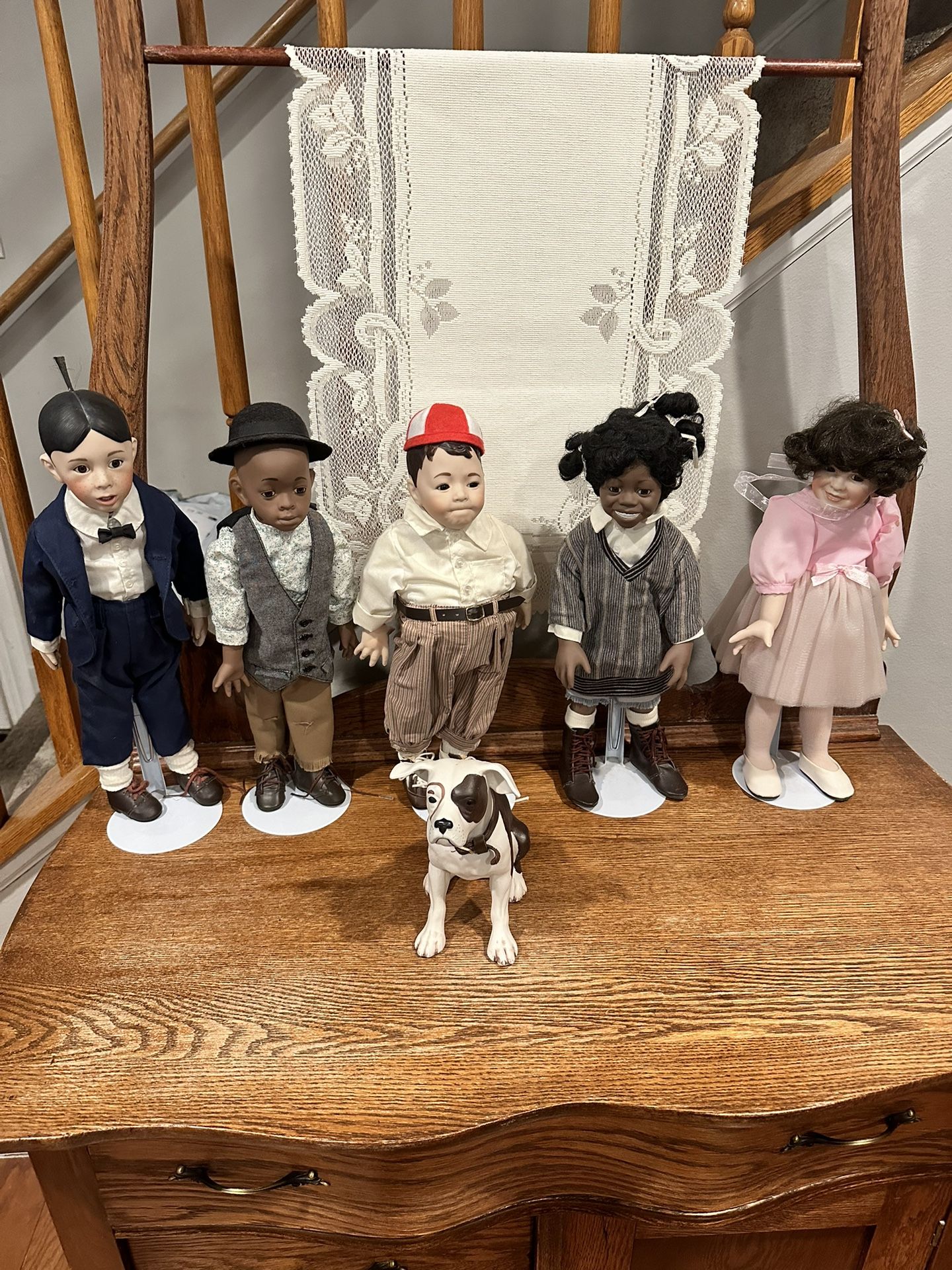 Little Rascals Porcelain Dolls - Full Set