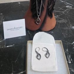 james avery mothers heart necklace and earring