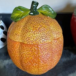 Orange Cookie Jar