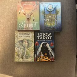 2 Tarot Decks And 2 Oracle Decks