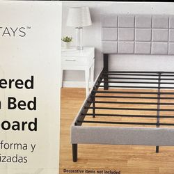 Mainstays  Queen Size Upholstery Bed Frame *Brand New In The Box*