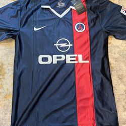 PSG Vintage Jersey 2001 Ronaldinho, Size L (ALL SIZES AVAILABLE)