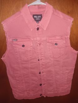 Kill City Lip Service  Trip Nyc Rude Punk Rock Style Denim  Vest