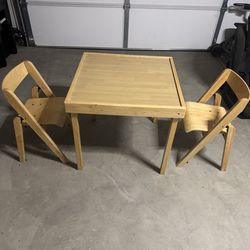 Stakmore Children’s Wood Folding Table & Chair 3pc. Set - $50