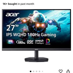 27in 1440p Gaming Monitor + Desk