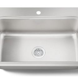 Kohler Verse 33" Single Basin Drop In kitchen Sink With Single Faucet Hole