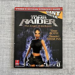 Vintage 2000s Y2K PS2 Tomb Raider Angel of Darkness Video Game Strategy Guide