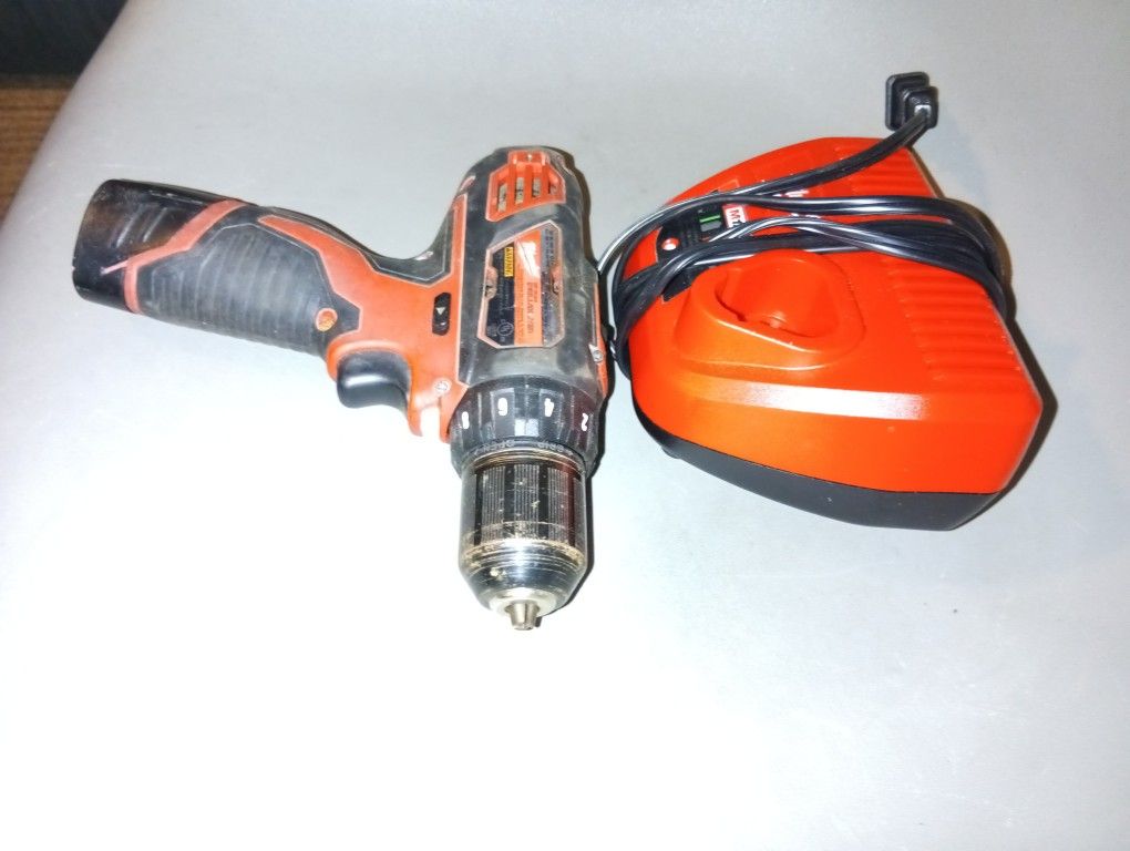 Drill And Charger With Battery