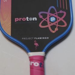 Proton Three Pickleball Paddle Blue Pink Series Three Model