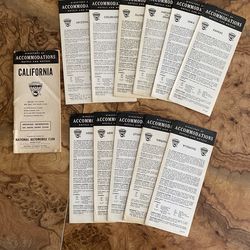 Vintage Road Trip Travel Guides – National Auto Club (12‑State Lot)