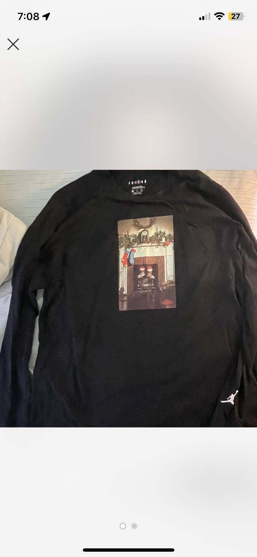 Jordan 1 Christmas Long Sleeve Shirt Size XL