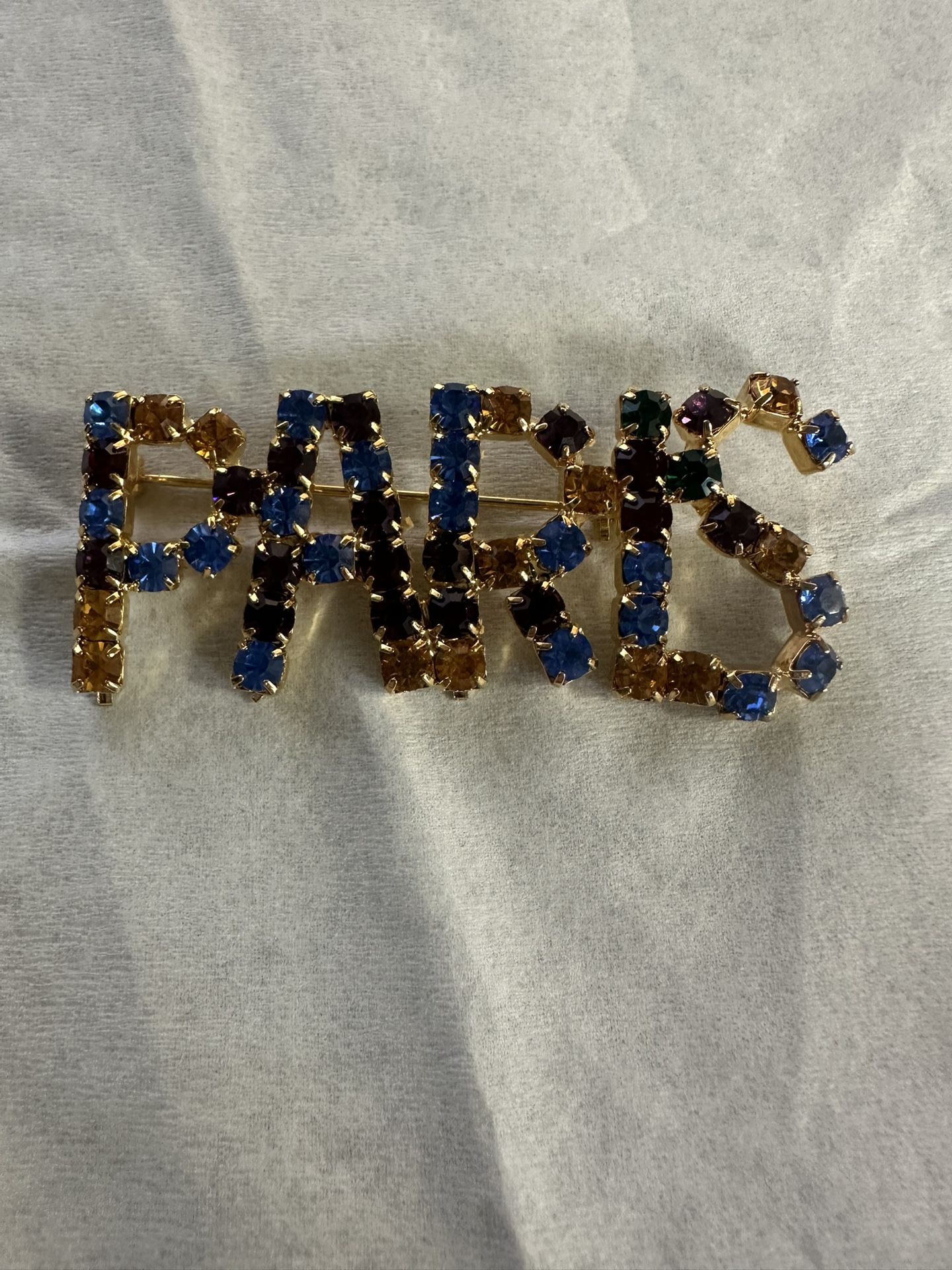 VINTAGE Multicolored PARIS Brooch